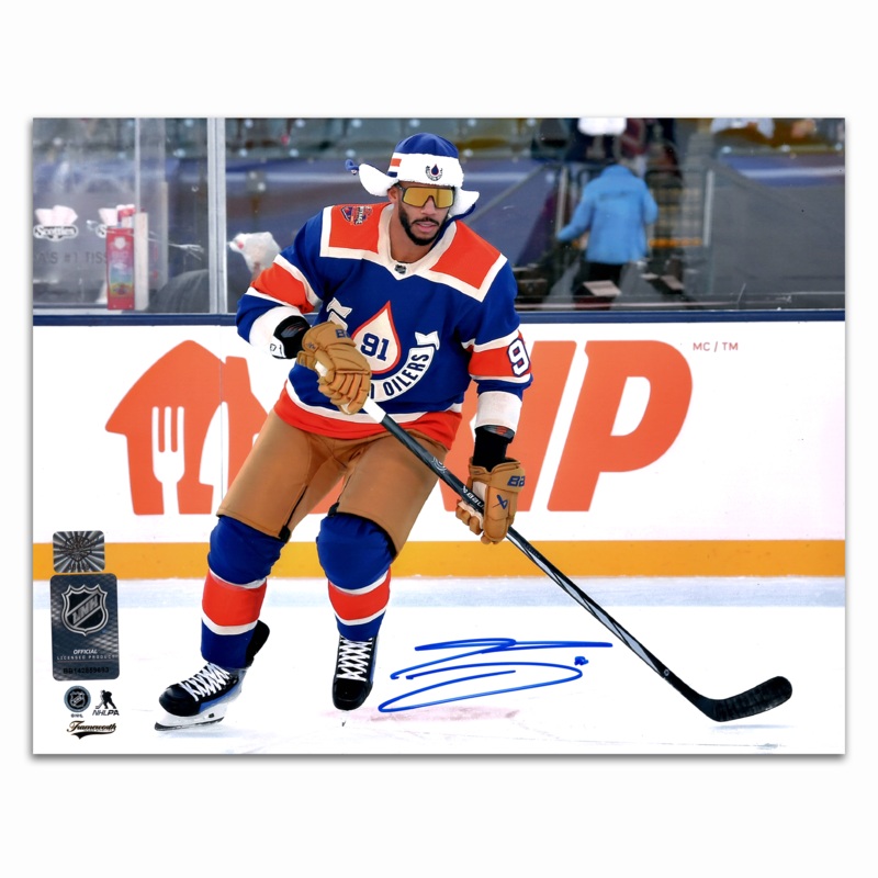 Evander Kane Autographed Edmonton Oilers Winter Classic 8×10 Photo