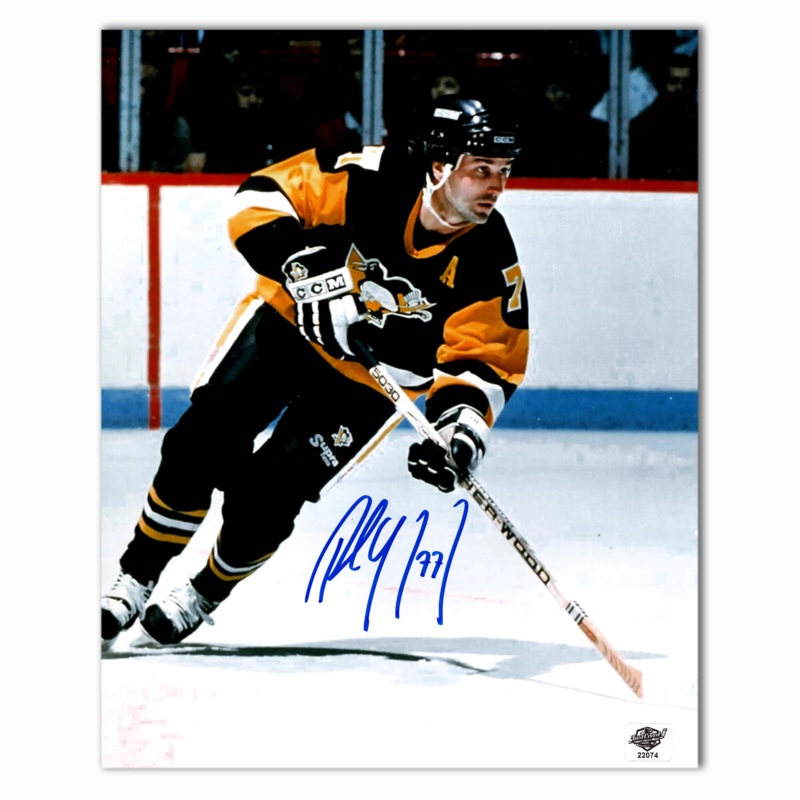 Paul Coffey Autographed Pittsburgh Penguins Home 8×10 Photo