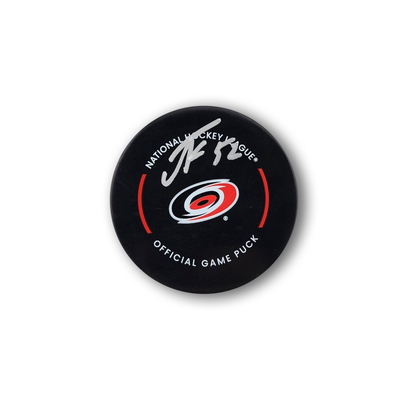 Pyotr Kochetkov Autographed Carolina Hurricanes Official Hockey Puck