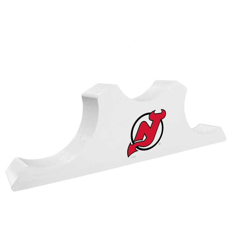 New Jersey Devils – Wood 3 Puck Podium
