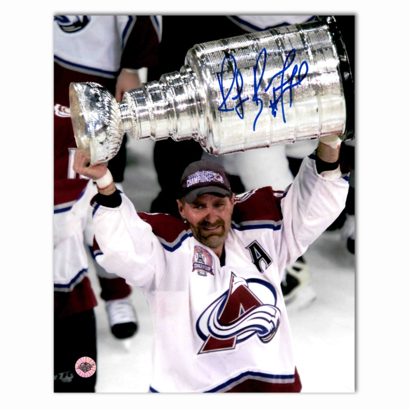 Ray Bourque Autographed Colorado Avalanche Stanley Cup 8×10 Photo