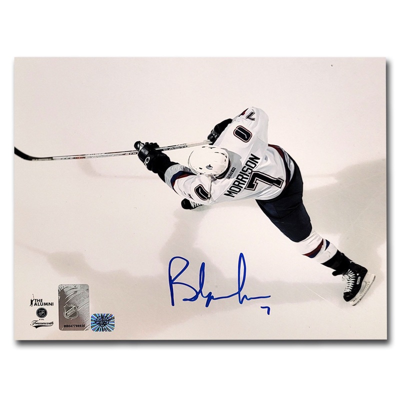 Brendan Morrison Vancouver Canucks Autographed 8×10 Photo (Slapshot)