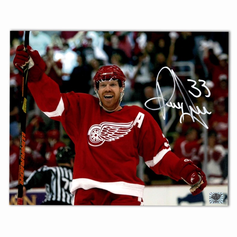 Kris Draper Autographed Detroit Red Wings Horizontal Home 8×10 Photo