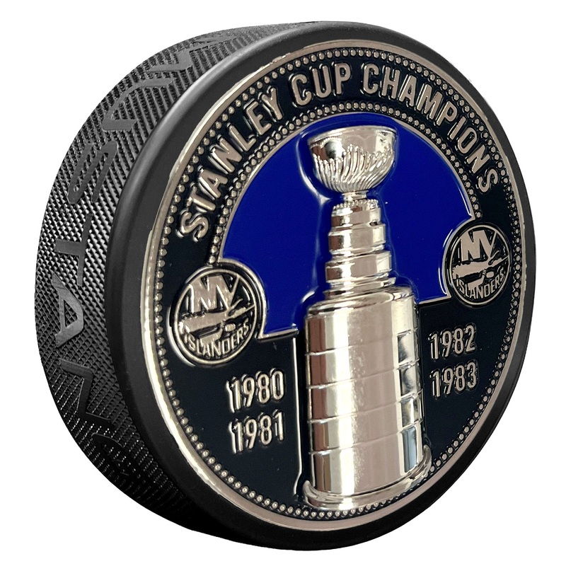 New York Islanders Puck – Ultra 3D Stanley Cup Medallion