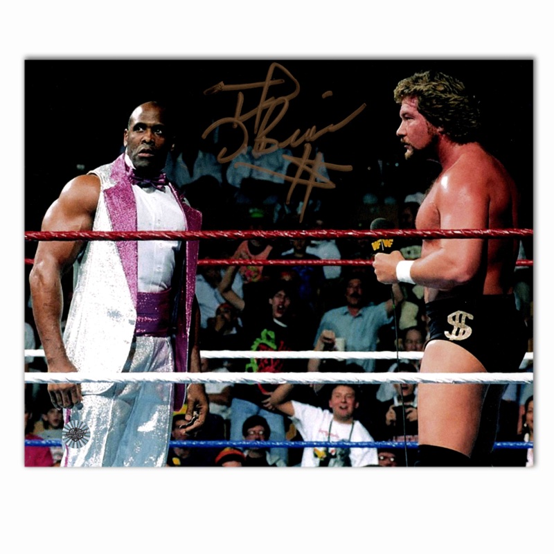 Ted Dibiase Million Dollar Man Autographed WWE No Shirt 8×10 Photo