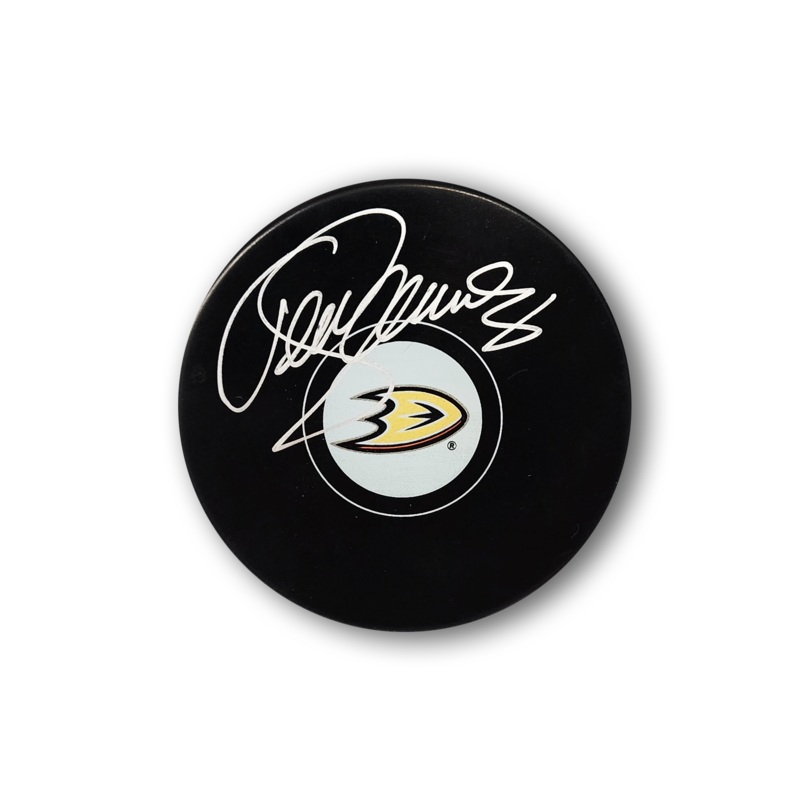 Teemu Selanne Autographed Anaheim Ducks Hockey Puck