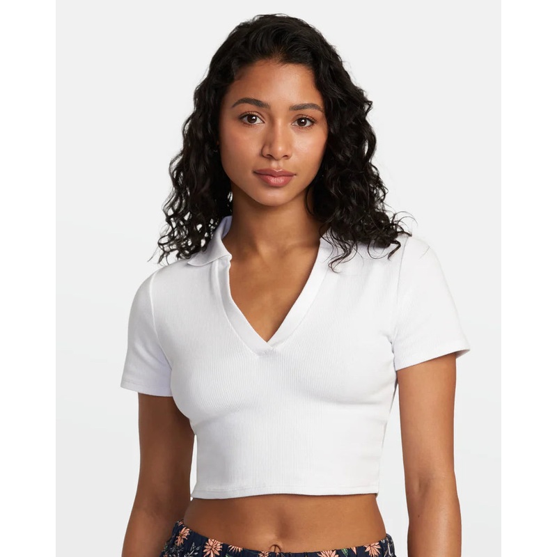 Women’s Chase Polo|WHITE|XS|S|M|L