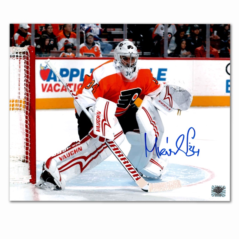 Petr Mrazek Autographed Philadelphia Flyers Home 8×10 Photo
