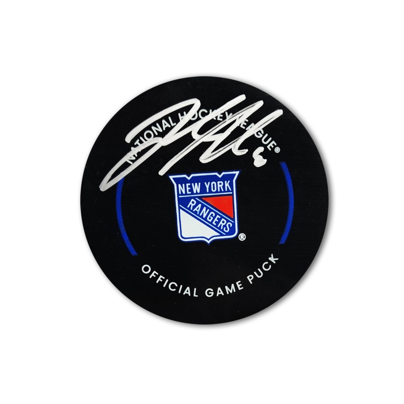 Jacob Trouba Autographed New York Rangers Official Hockey Puck