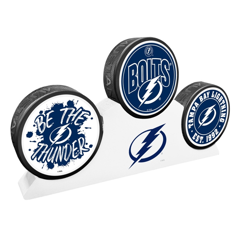Tampa Bay Lightning – 3 Puck Podium Set