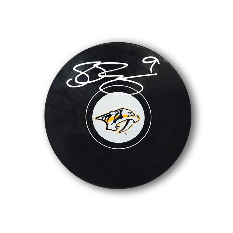 Filip Forsberg Autographed Nashville Predators Hockey Puck