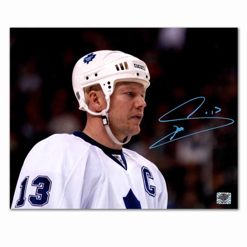 Mats Sundin Autographed Toronto Maple Leafs Away 8×10 Horizontal Photo
