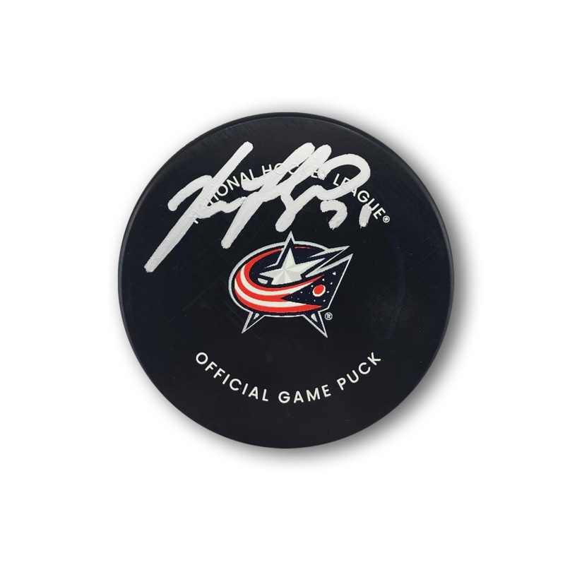 Nick Foligno Autographed Columbus Blue Jackets Official Hockey Puck
