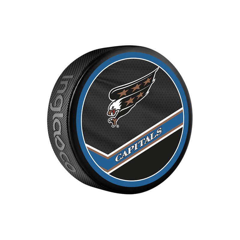 Pre-Order – Andrew Mangiapane Autographed Washington Capitals Reverse Retro Hockey Puck