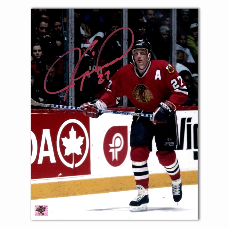 Jeremy Roenick Autographed Chicago Black Hawks 8×10 Photo