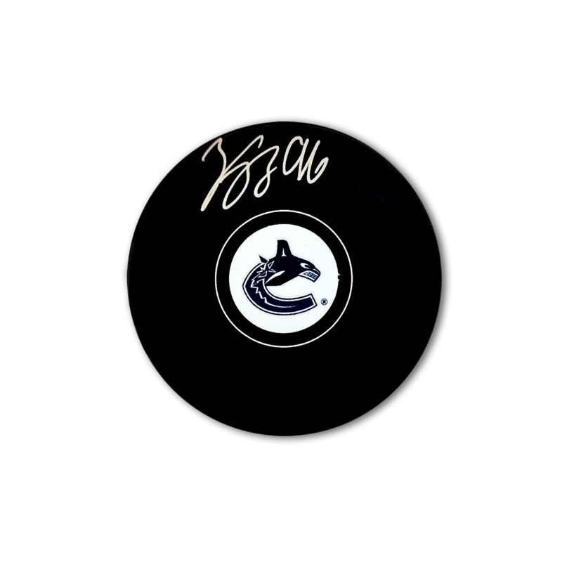 Andrei Kuzmenko Vancouver Canucks Autographed Hockey Puck