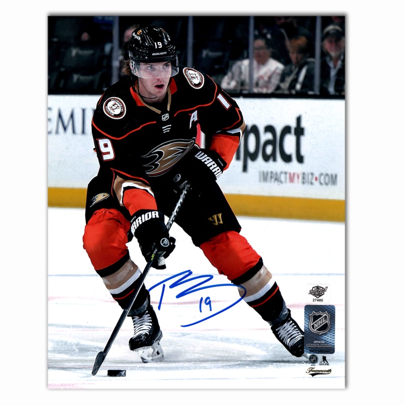 Troy Terry Autographed Anaheim Ducks Home 8×10 Photo
