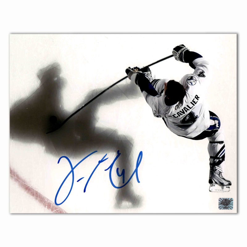 Vincent Lecavalier Autographed Tampa Bay Lightning Slapshot 8×10 Photo