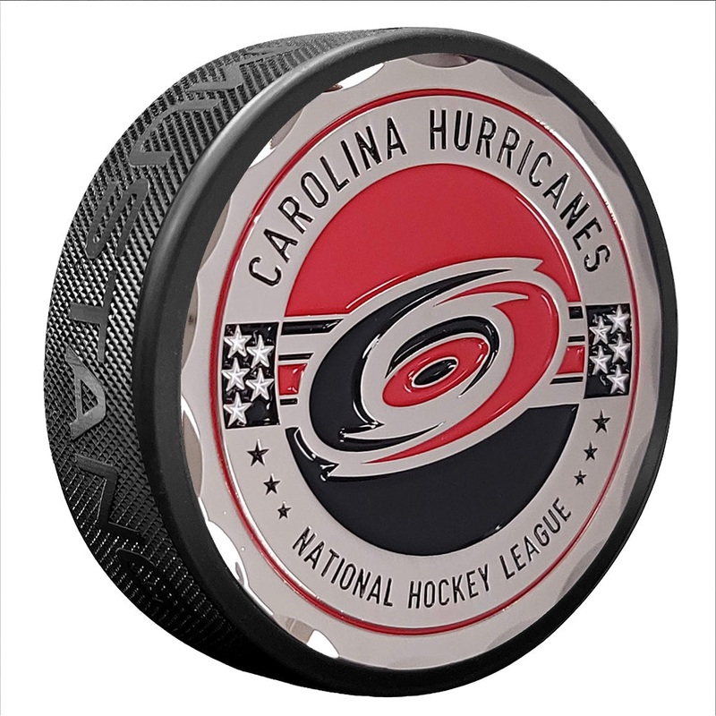 Carolina Hurricanes Puck | Stars & Stripes Medallion