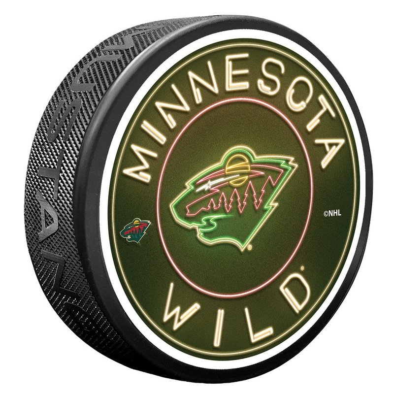 Minnesota Wild Puck – Neon