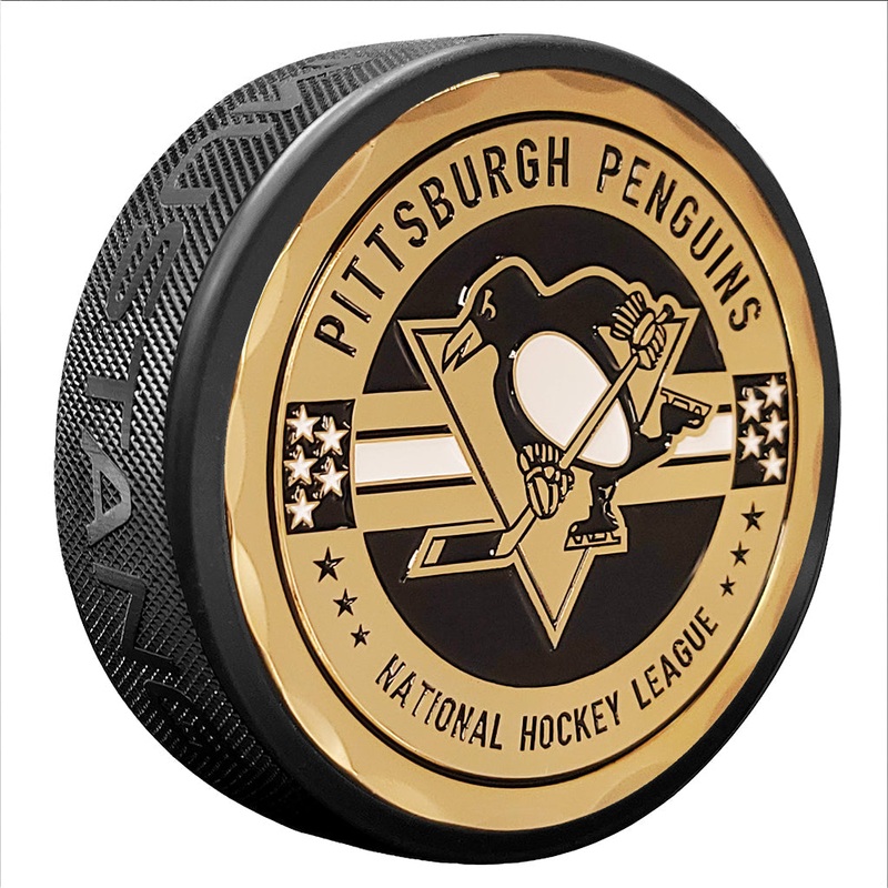 Pittsburgh Penguins Puck | Stars & Stripes Medallion